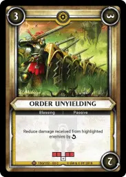 Order Unyielding